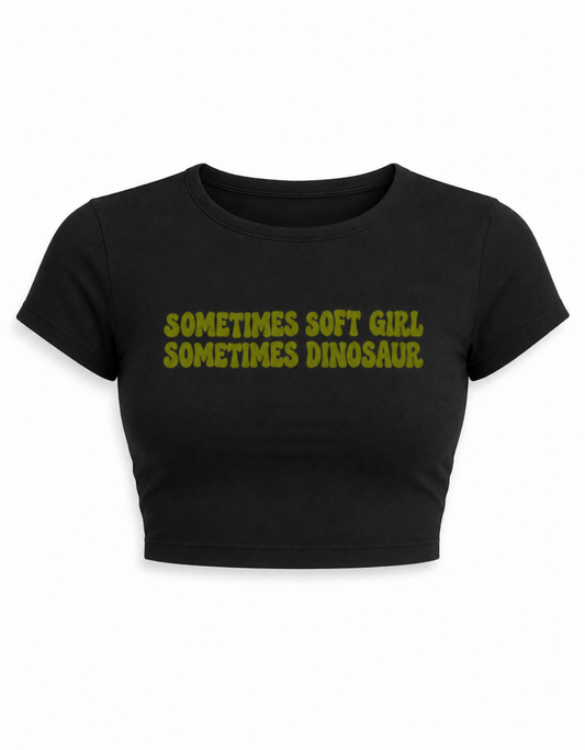 Sometimes soft girl sometimes dinosaur