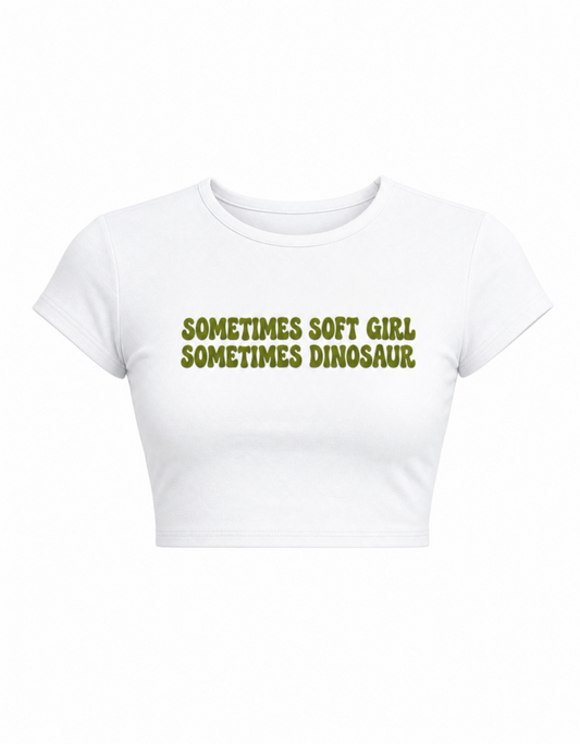 Sometimes soft girl sometimes dinosaur